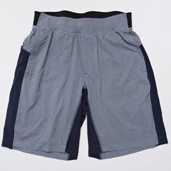 LULULEMON T.H.E Short 9" LINER Logo Print Performance Training Gym Shorts Sz M - Picture 9 of 9